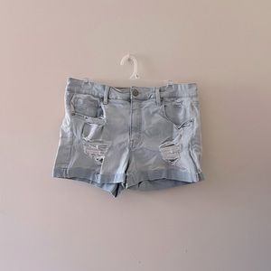 Aeropostale High Rise Midi Jean Shorts